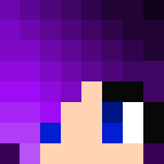 Purple hair Summer Girl - Color Haired Girls Minecraft Skins - image 3