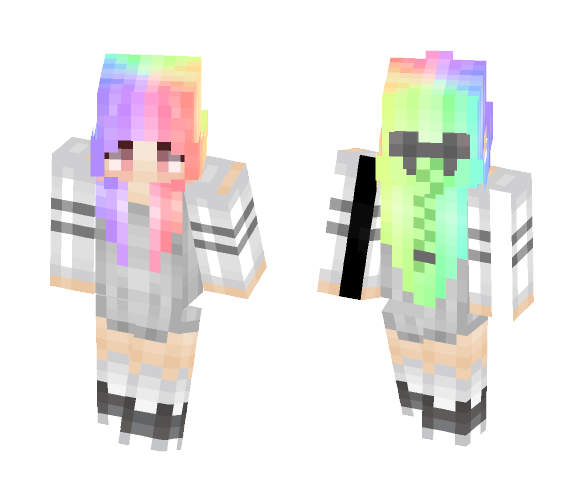 Rainbow~ - Female Minecraft Skins - image 1