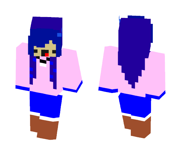 SnowdinWinterDerpyFrisk - Female Minecraft Skins - image 1