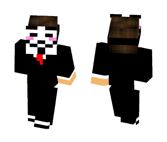 Anonymous Hacker - Male Minecraft Skins - image 1