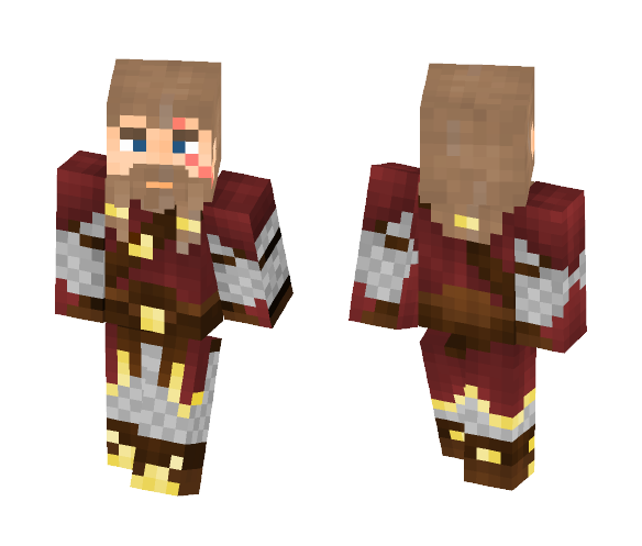 Scarred Dwarven Warrior - Male Minecraft Skins - image 1