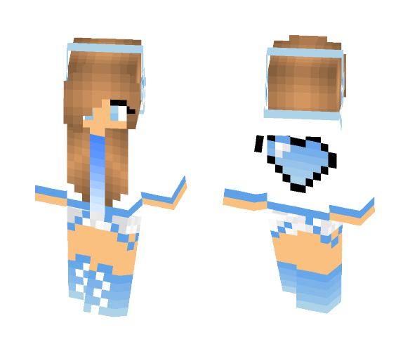 heart sweater girl - Girl Minecraft Skins - image 1
