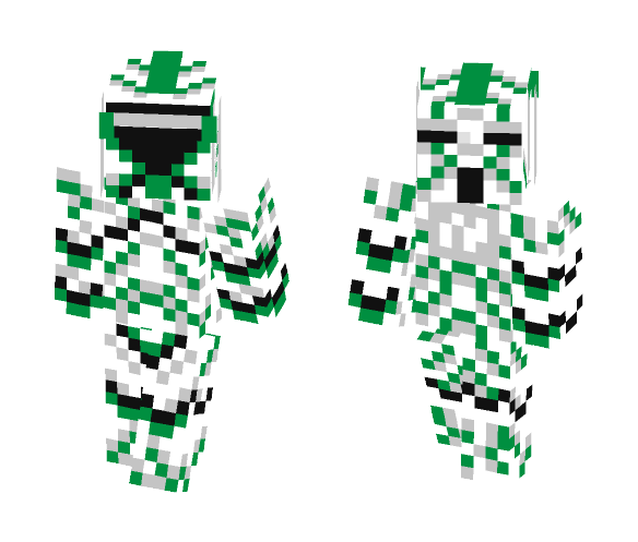 Green Clone Commander - Male Minecraft Skins - image 1