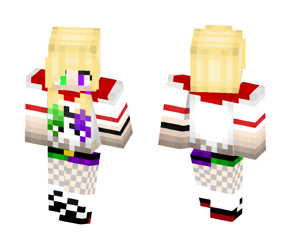 Harley Quinn (Joker's color) - Comics Minecraft Skins - image 1