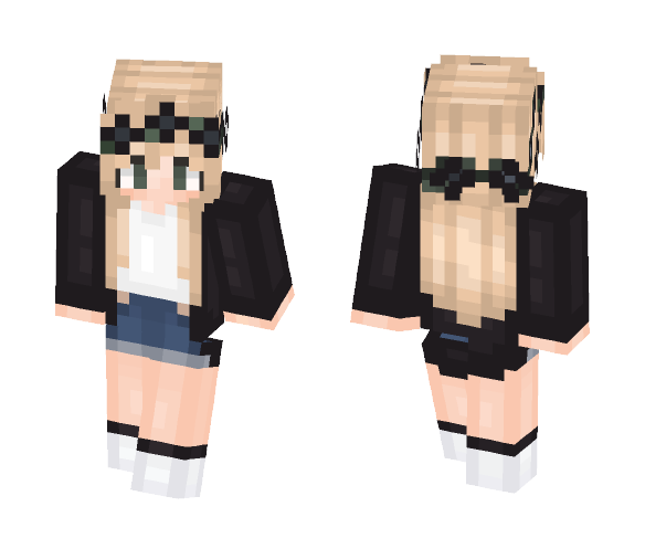 black is a lovely color | ғιzzy - Female Minecraft Skins - image 1