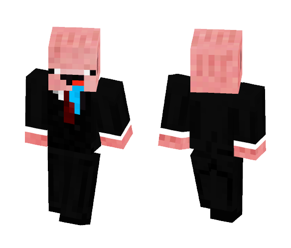 Tuxedo Pig! - Male Minecraft Skins - image 1