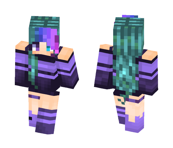 Lavender Girl - Girl Minecraft Skins - image 1
