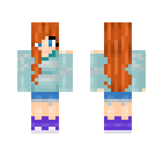 -_=Blues in red=_- - Female Minecraft Skins - image 2
