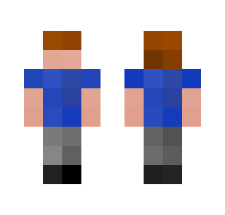 2 Pixel Wide Skin - Male Minecraft Skins - image 2