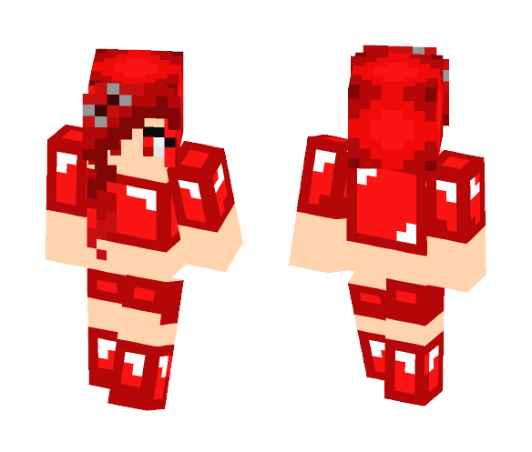 Ruby knight - Female Minecraft Skins - image 1
