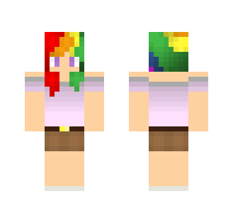 Rainbowwwwwz gurl - Female Minecraft Skins - image 2