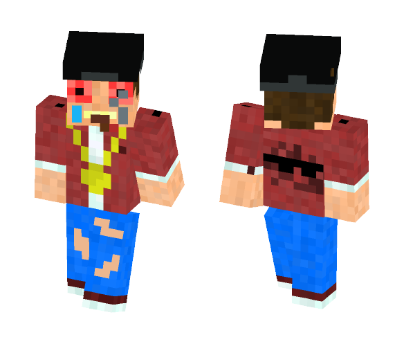 Crazy Gangster! - Male Minecraft Skins - image 1
