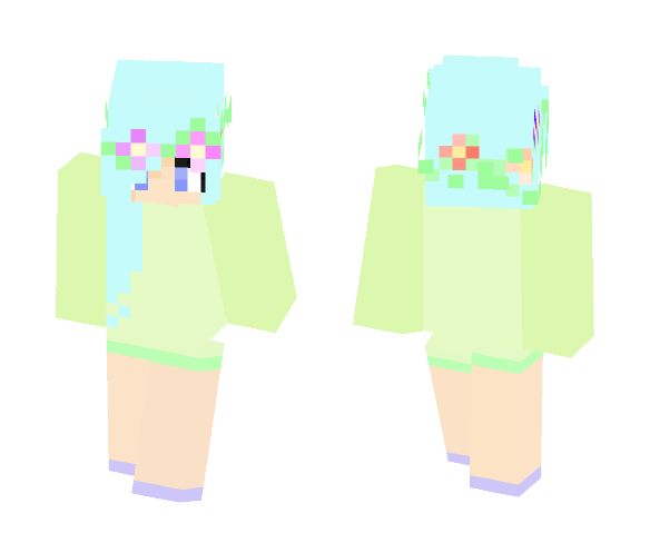 Nature Pastel Girl - Girl Minecraft Skins - image 1