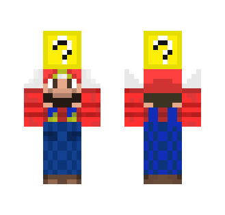 Mario holding block by marmoer - Male Minecraft Skins - image 2