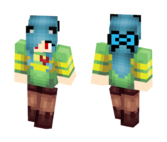 CHARA BE LIKE BLUE - Female Minecraft Skins - image 1