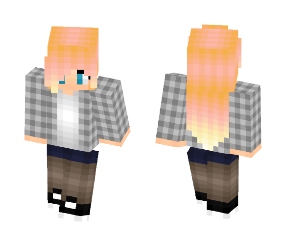 -Candy hair girl- - Color Haired Girls Minecraft Skins - image 1