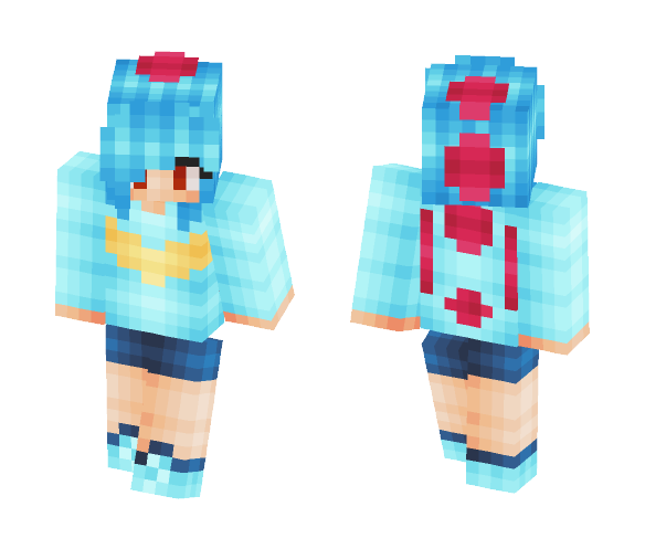 Totodile Girl - Girl Minecraft Skins - image 1