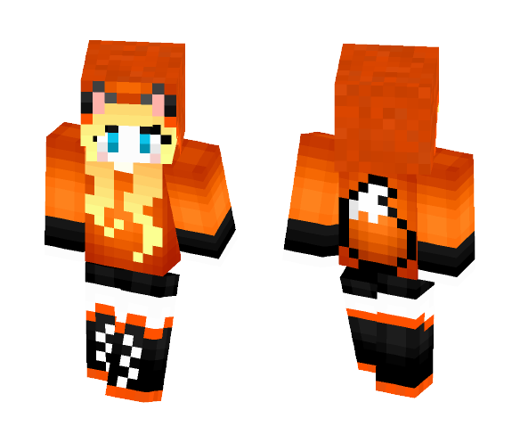 Fox girl orange - Girl Minecraft Skins - image 1