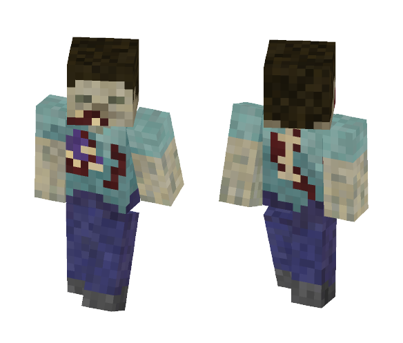 Zombie Steve - Male Minecraft Skins - image 1