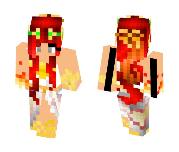 Fire Goddess - Female Minecraft Skins - image 1