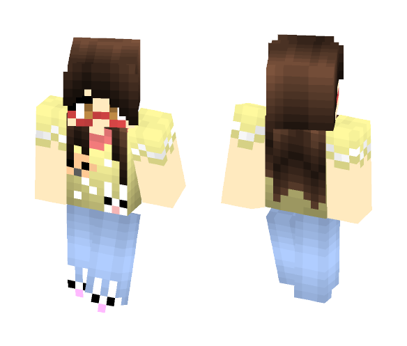 Nerdy Girl w/ Pajamas - Girl Minecraft Skins - image 1