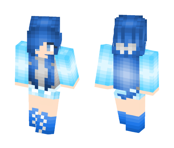 Blue Girl - Girl Minecraft Skins - image 1