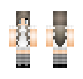 -Grey/gray girl- - Female Minecraft Skins - image 2