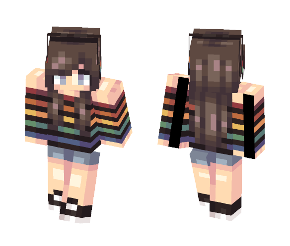 rainbow teen - Female Minecraft Skins - image 1