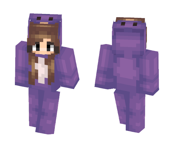 Kib l Purple Penguin Onesie - Female Minecraft Skins - image 1