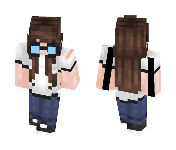 Nerdy Girl - Girl Minecraft Skins - image 1