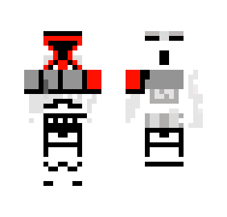 Red Clone Commander - Male Minecraft Skins - image 2