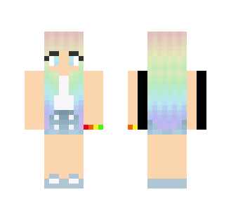 Pastel Rainbow - Female Minecraft Skins - image 2