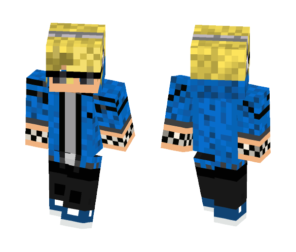 hoodie and shades - Male Minecraft Skins - image 1