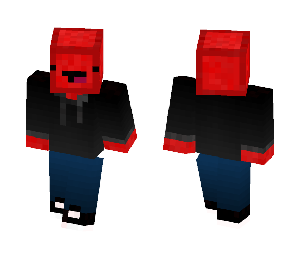 Red Derpy Slime Hoodie - Male Minecraft Skins - image 1
