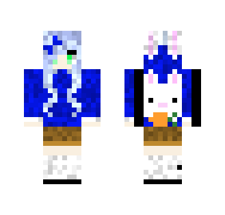 Blue Bunny Girl - Girl Minecraft Skins - image 2