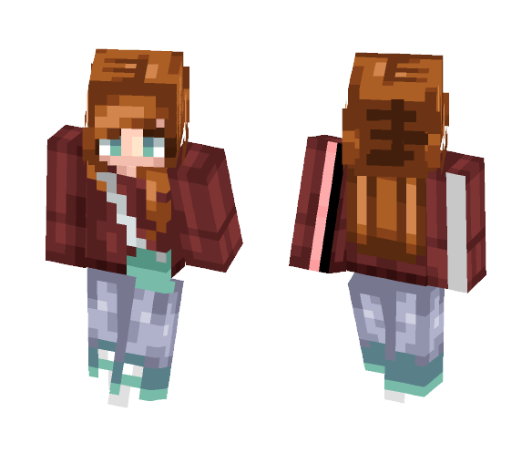 Cute gurl (red hair) - Female Minecraft Skins - image 1