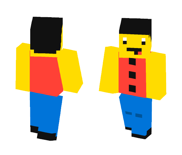 Weird Backwards Guy - Male Minecraft Skins - image 1