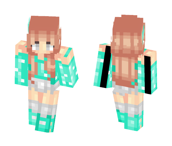 Turquoise - Female Minecraft Skins - image 1
