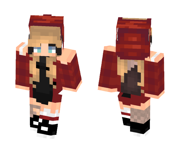 Kib l Plaid Wolf - Female Minecraft Skins - image 1