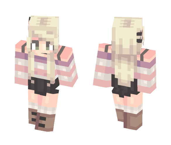 Pink Stripes - Female Minecraft Skins - image 1
