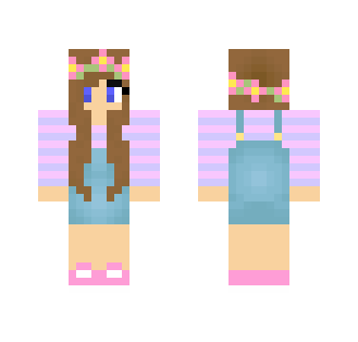 Girl With Overalls - Girl Minecraft Skins - image 2