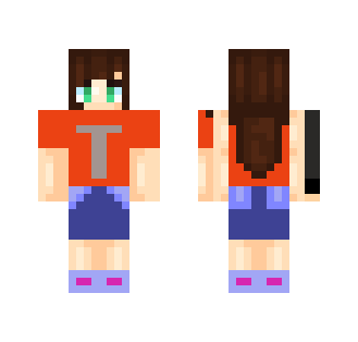 girl red shirt - Girl Minecraft Skins - image 2
