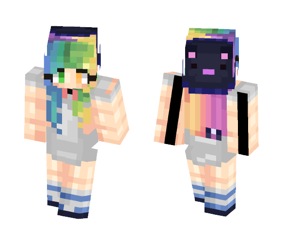 Rainbow || Daaylii - Female Minecraft Skins - image 1