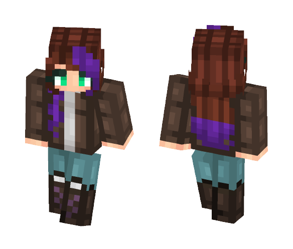 ♦Chill Biker Gal♦ - Female Minecraft Skins - image 1