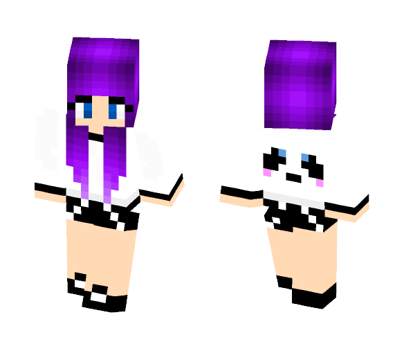 Cute Panda Girl - Cute Girls Minecraft Skins - image 1