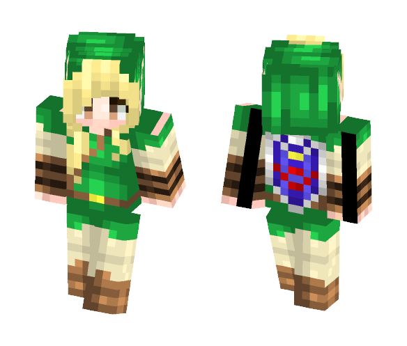 ☯Ϻίɗ☯ Female Link Reshade - Female Minecraft Skins - image 1