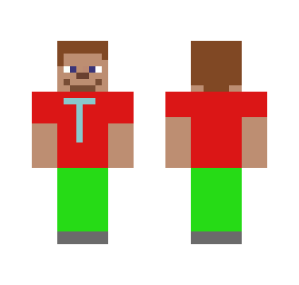 A new skin with a T on the stomach - Male Minecraft Skins - image 2