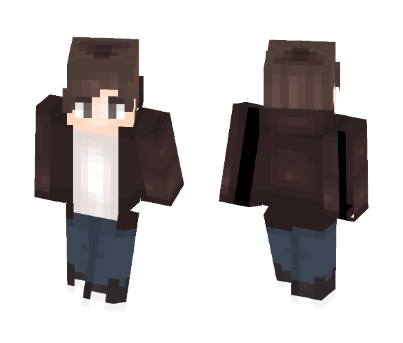 Boy in a Brown Jacket - Boy Minecraft Skins - image 1