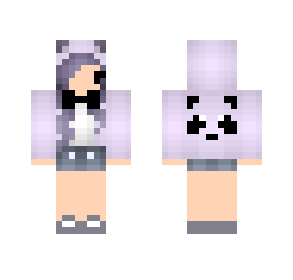 PURPLE PANDA GIRL - Girl Minecraft Skins - image 2