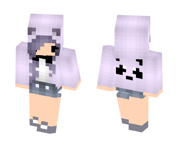 PURPLE PANDA GIRL - Girl Minecraft Skins - image 1